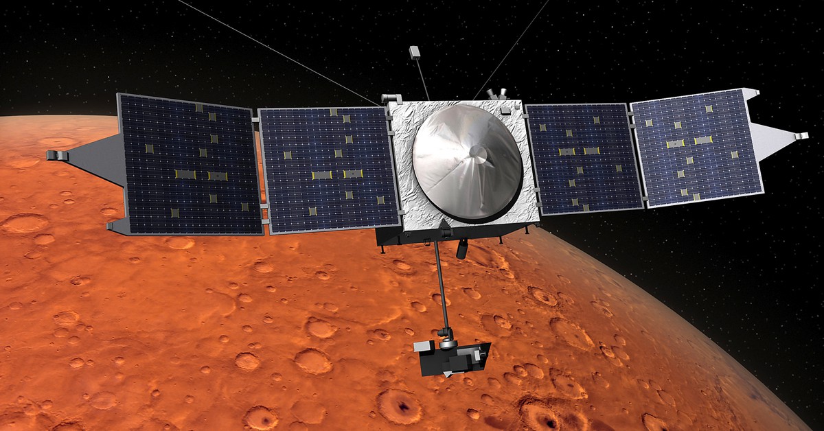 La sonda MAVEN sobre Marte (Kevin M. Gill, Foter)