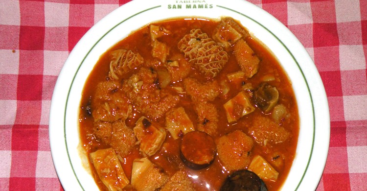 Callos a la madrileña (Taberna San Mamés Madrid, Facebook)