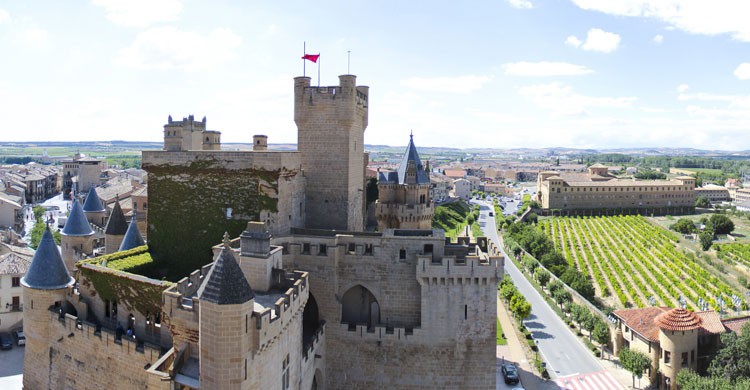 El Castillo de Olite, monumento nacional, es uno de los castillos más bonitos de Europa. (Flickr)