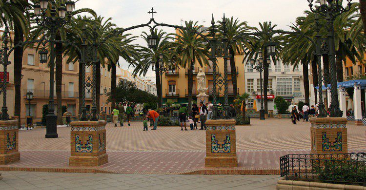 Plaza en Ayamonte. Bert Kaufmann (Flickr)