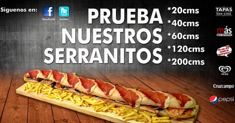 Publicidad del serranito del Gato Pisao (https://www.facebook.com/elgatopisao/)