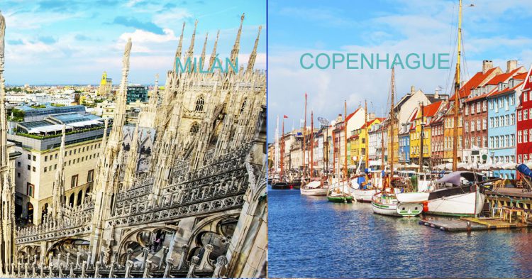 Milán y Copenhague (iStock)