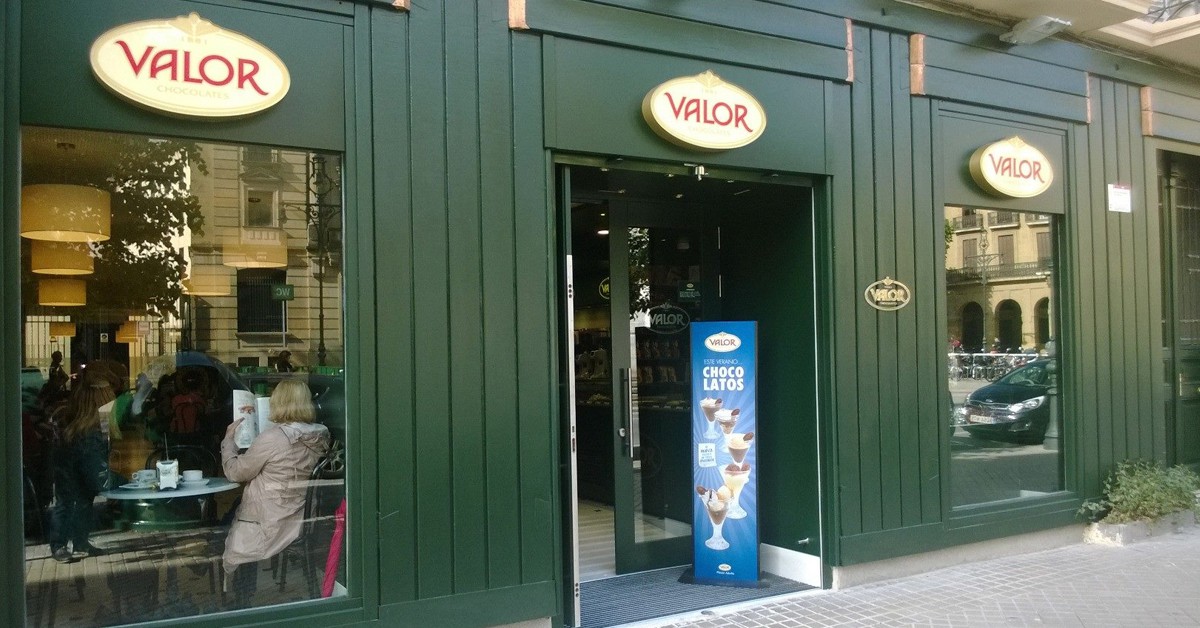 La chocolatería de Pamplona (Chocolates Valor, Facebook)