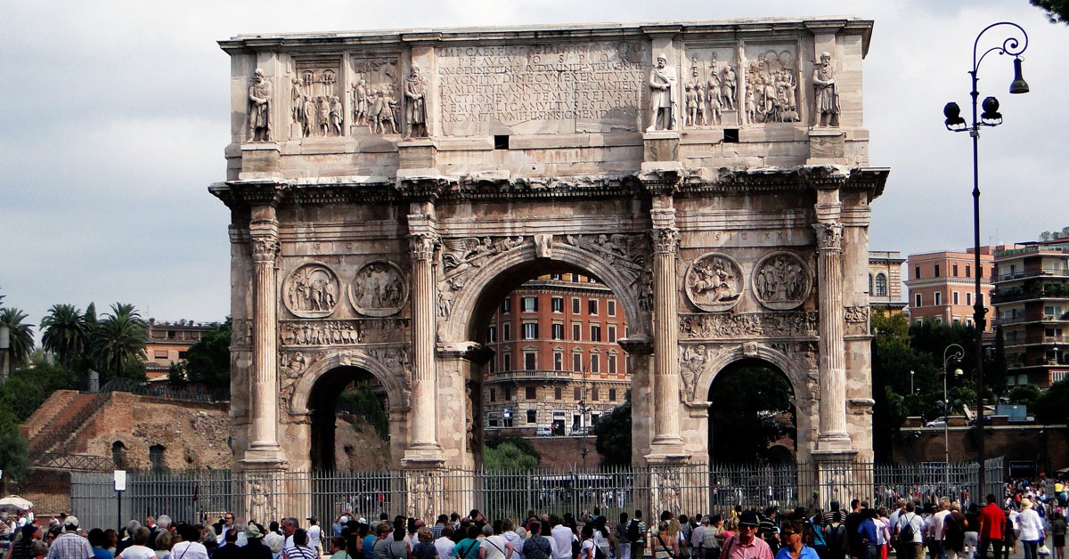 El conmemorativo Arco de Constantino en Roma (Flickr)