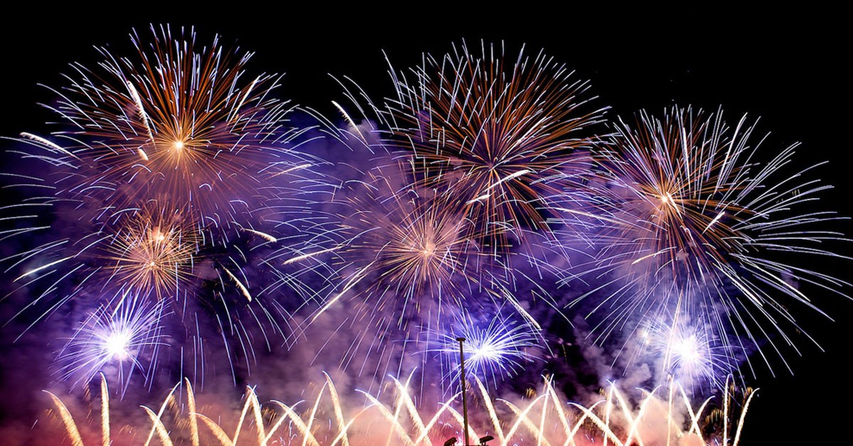 Fuegos artificiales en Cannes (Flickr)