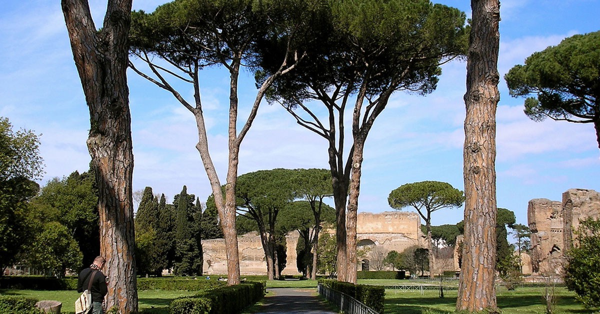La bien conservadas Termas de Caracalla en Roma (Flickr)