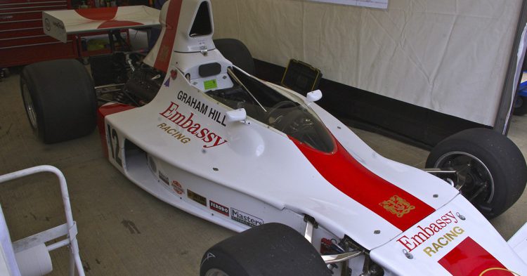 Instantánea del coche de Graham Hill.