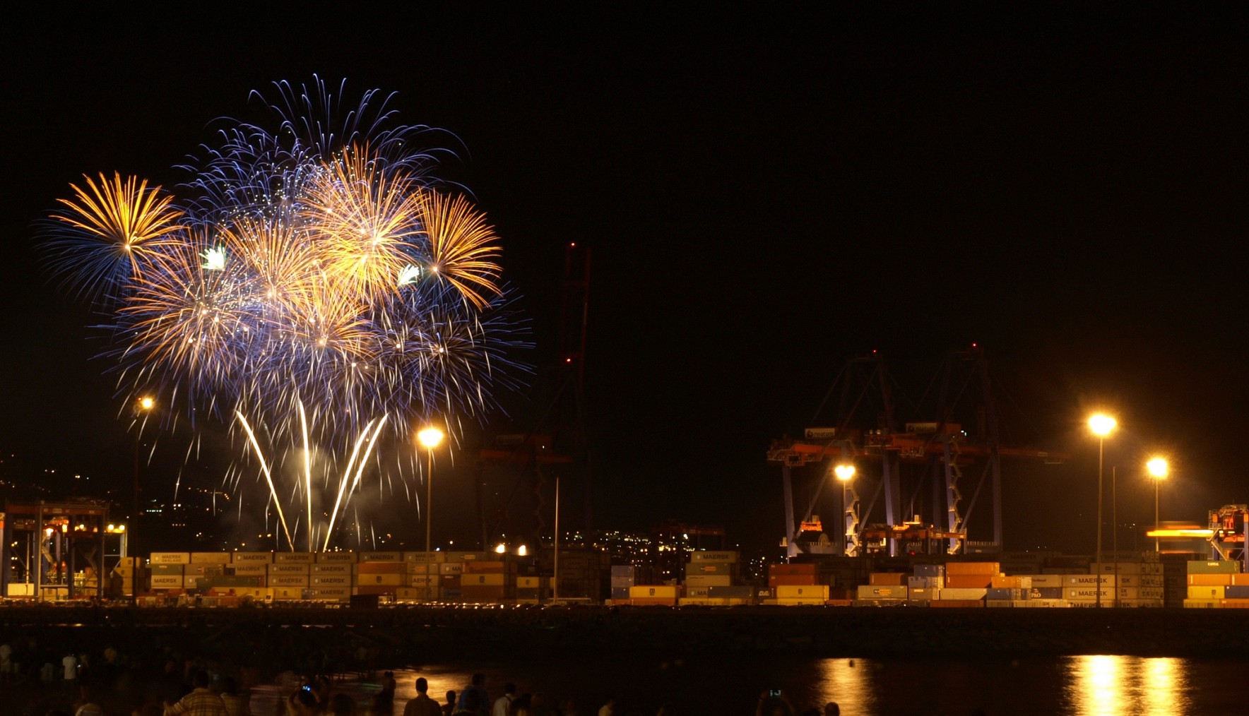 Fuegos artificiales en Málaga (Flickr)