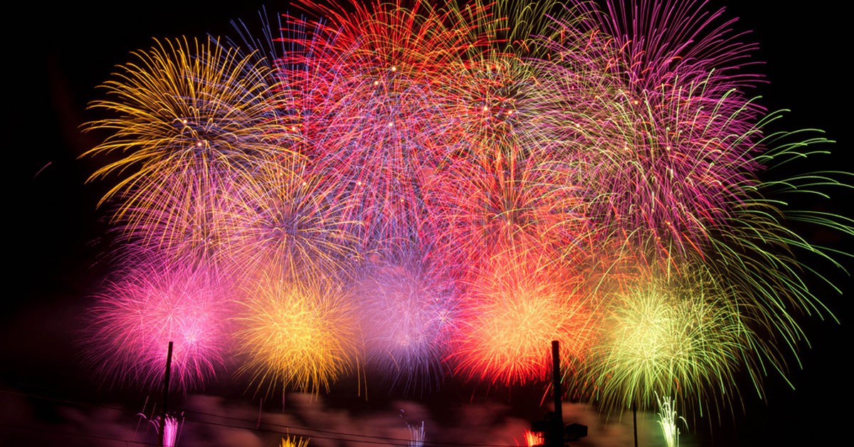Fuegos artificiales en Niigata, Japón (Flickr)