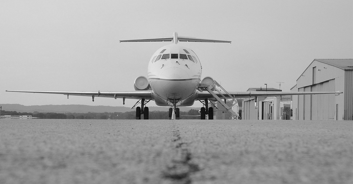 Instanánea del avión. 