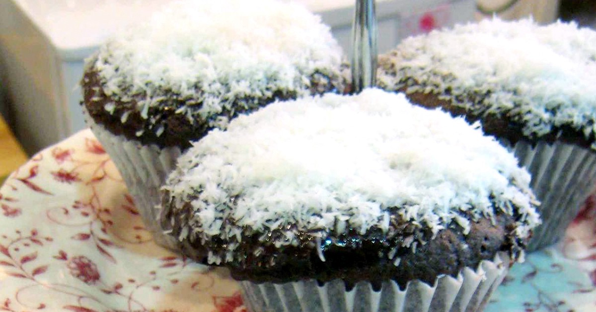 Muffins de chocolate y coco (Daniela Bakery, Facebook)
