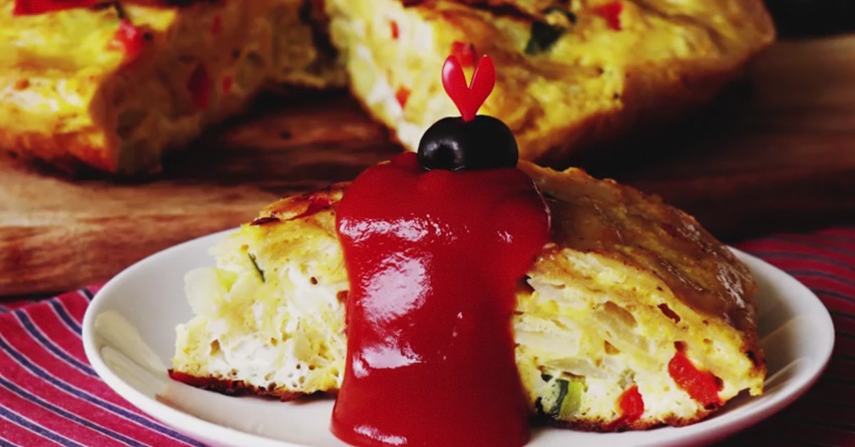 Potato Chip Spanish Omelette (Web de Tastemade)