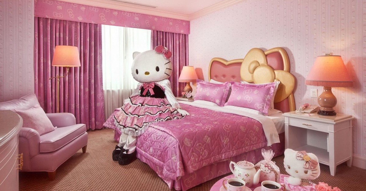 La habitación de Hello Kitty (Web del hotel Grand Hi-Lai)