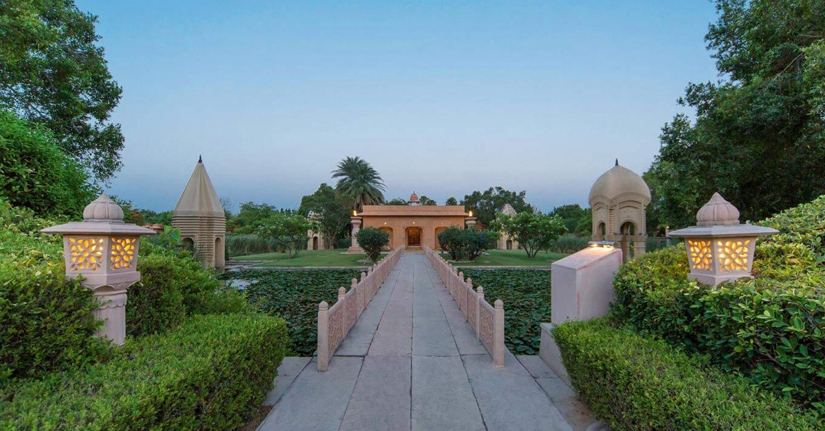 Vista de los jardines (Web de Oberoi Hotels & Resorts)