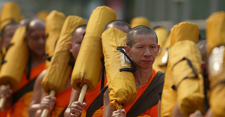 Monjes budistas (Pixabay)
