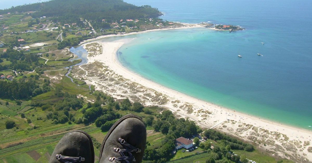 Las espectaculares vistas de Noia desde un parapente (Flickr)