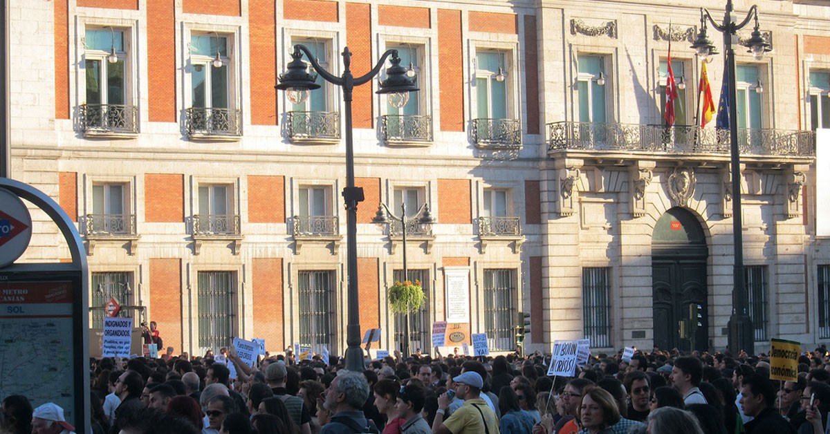 Una de las concentraciones en la Puerta del Sol en Madrid (Flickr)