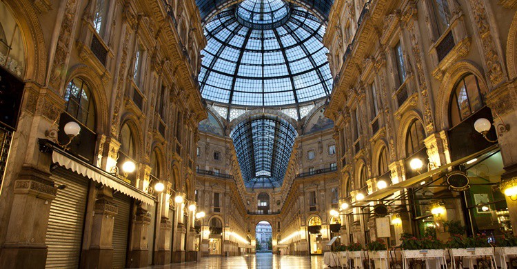1. Galeria Vittorio Emanuelle de Milán.