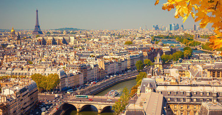 Vista aérea de París. Sborisov (iStock)
