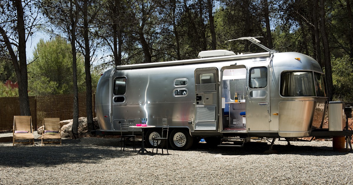 Vista del remolque (Web de Airbnb)