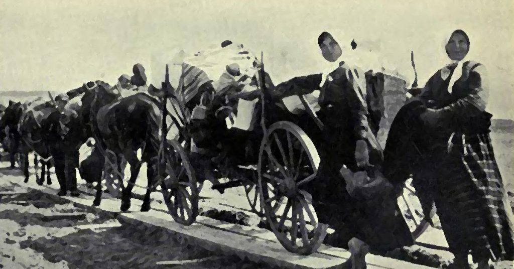 Campesinos refugiado I Guerra (wikipedia)