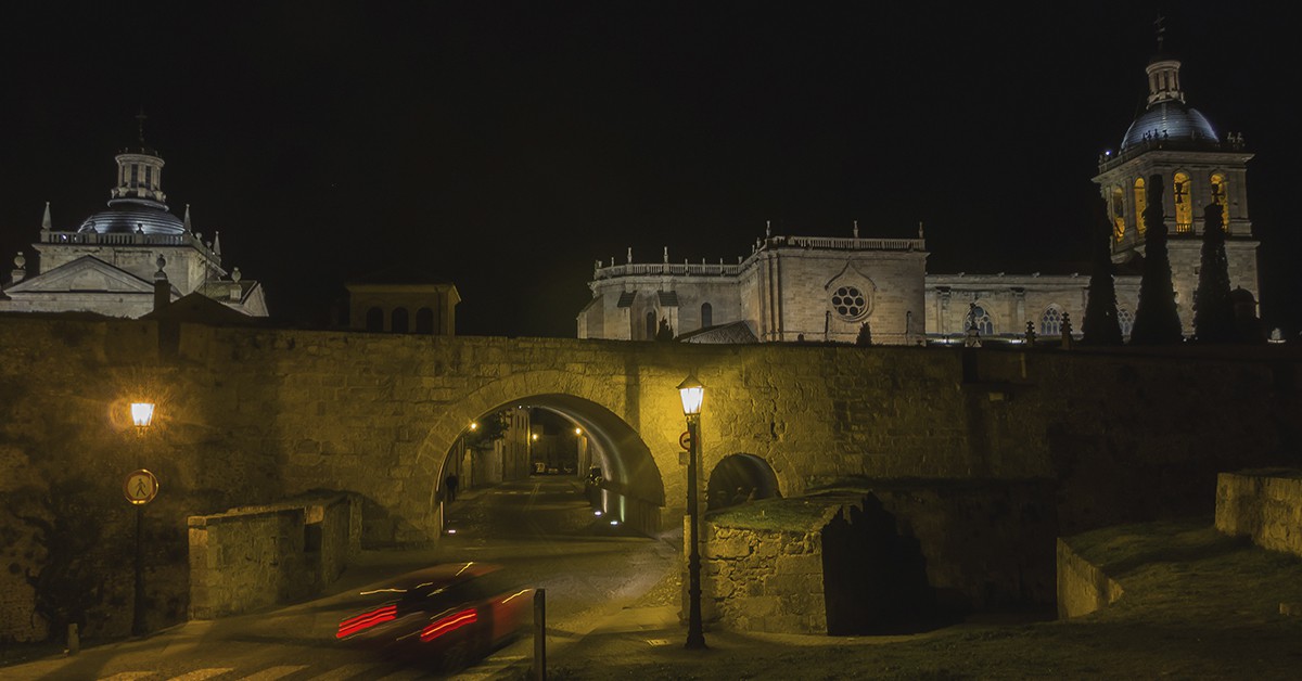 Ciudad Rodrigo, Salamanca, de noche (iStock)