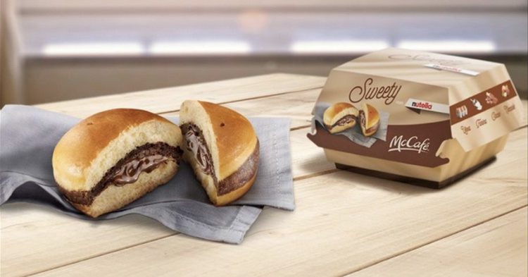hamburguesa con Nutella (macdonalds.it)