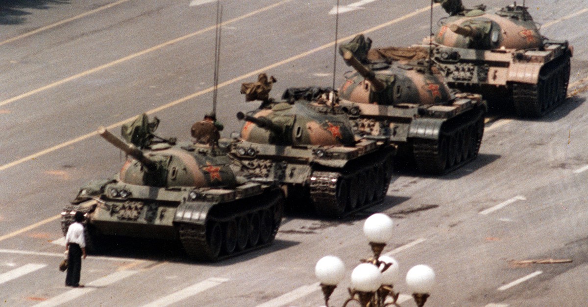 El hombre del tanque (AP Photo, Jeff Widener)