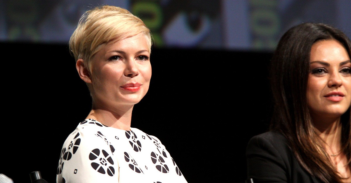 La actriz Michelle Williams en un acto público