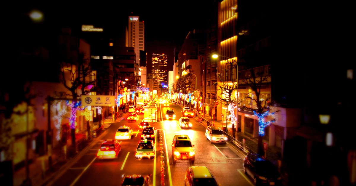 Toma nocturna de Minami-Aoyama