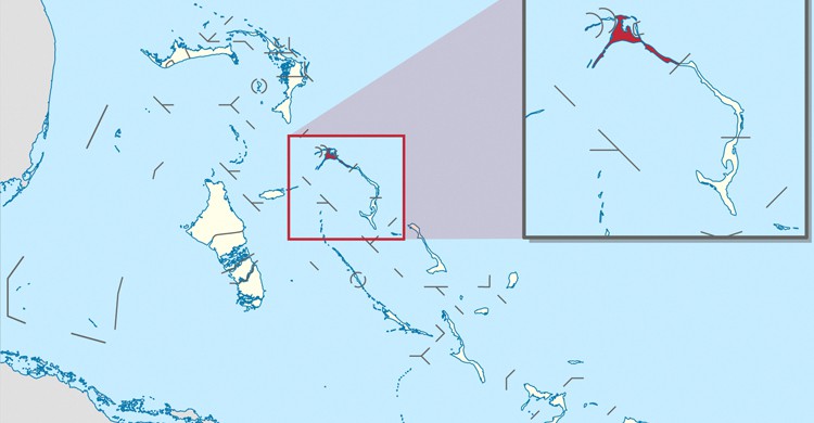 Eleuthera Mapa de Eleuthera