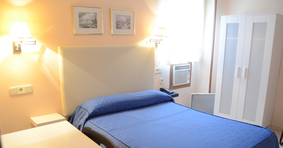 Una de las habitaciones del hotel Legazpi