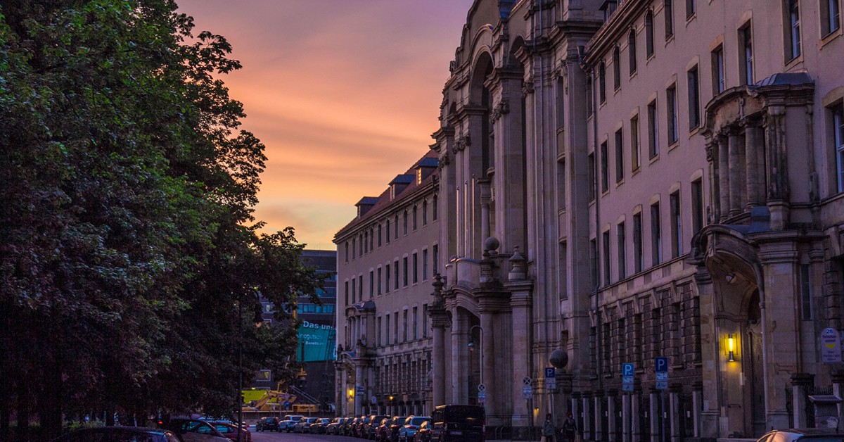 Atardecer en el Mitte