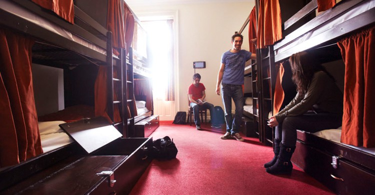 Habitaciones comunales típica de hostels Londres Habitaciones comunales en Palmers Lodge, Swiss Cottage