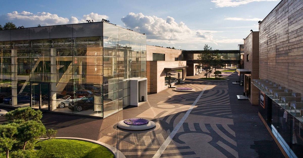 Uno de los centros comerciales de Rublevka 