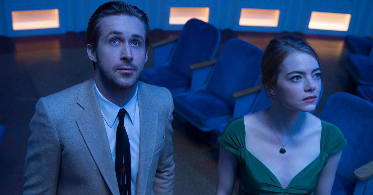 Ryan Gosling y Emma Stone en una secuencia de "La La Land"
