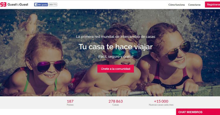 GuestoGuest, otra de las páginas para ahorrar viajando (https://www.guesttoguest.es/es/)