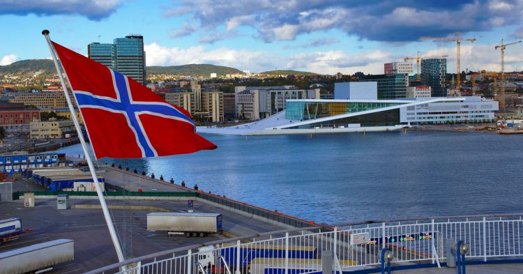 la capital Oslo en Invierno