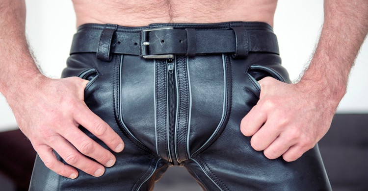 Imagen de pantalones de cuero Fotografía de pantalones de cuero