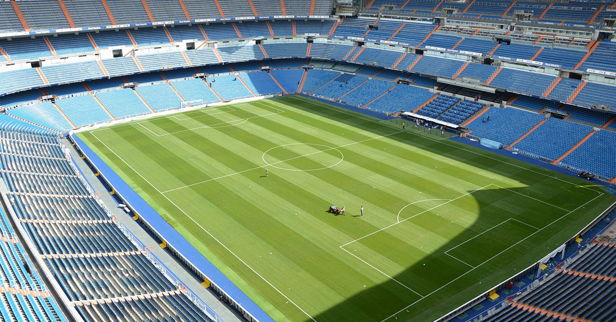Interior del Estadio Santiago Bernabéu
