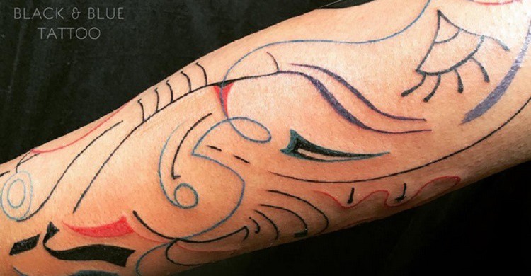 Una de las creaciones de Black and Blue Tattoo (https://www.instagram.com/idexa_stern/)