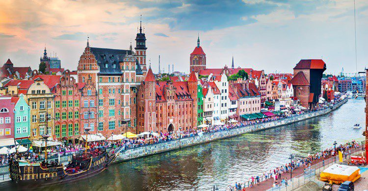 Gdansk, a orillas del río Motlawa. NiseriN (iStock)