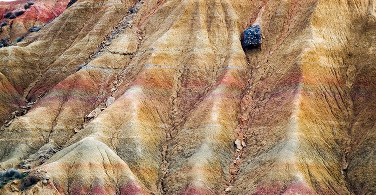 Erosión de rocas en Aragón, Aragón (España)