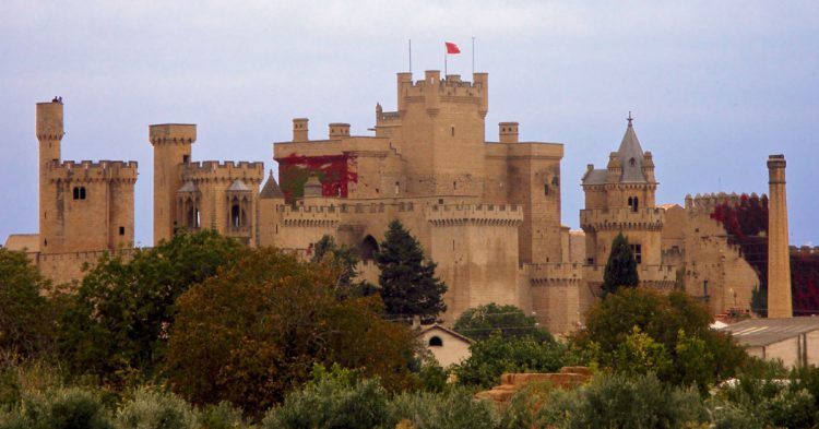 Castillo medieval de Olite en Pamplona 