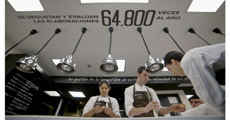 cocina fusión en el restaurante Mugaritz