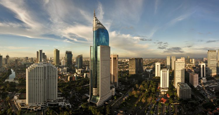 Imagen del skyline de Jakarta, en Indonesia. 