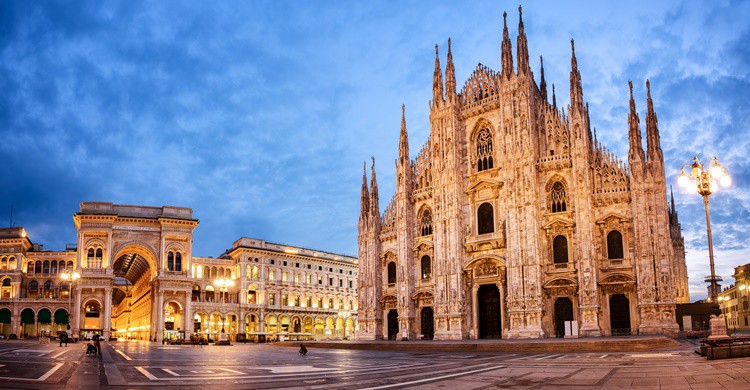 La catedral de Milán, tal vez el edificio más conocido de la capital lombarda. Xantana (iStock)
