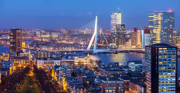 Vista parcial de Rotterdam. Mihaiulia (iStock)