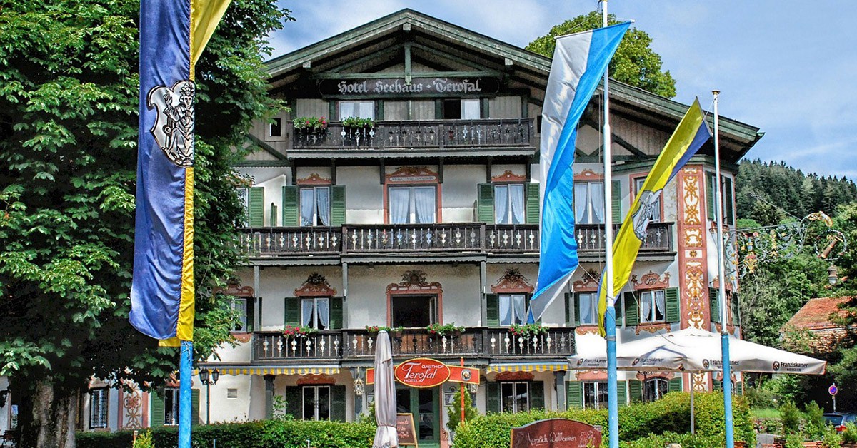 Fachada de un hotel en Alemania