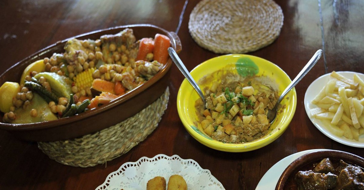 Cazuela, escaldón, rancho, puchero en Casa Vieja